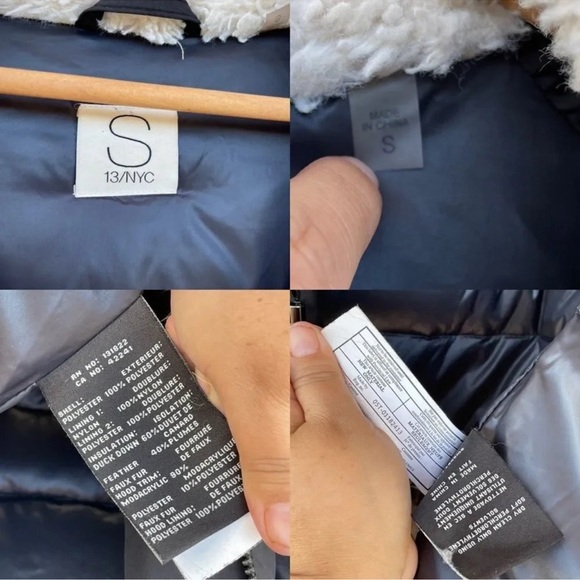 S13 NYC hooded coat size small - Picture 15 of 16
